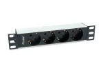 Maitinimo skirstytuvas 19" Equip 1U, 4 lizdai, 1,5 m, juodas (333311)
