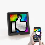 Pikselių meno LED ekranas Divoom Pixoo, 16 &times; 16, Bluetooth, i&scaron;manusis laikrodis (Pixoo)