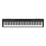 Skaitmeninis pianinas Yamaha P-145BT su Bluetooth, 88 svertiniai klavi&scaron;ai, juodas (P-145BT)
