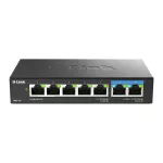 D-Link DMS-107/E nesuvaldoma Gigabit Ethernet (10/100/1000) tinklo jungtis Juoda
