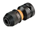 Smūginio veržliasukio adapteris DEWALT EXTREME IMPACT, 1/2 col. kvadratas į 1/4 col. &scaron;e&scaron;iakampį (DT7508-QZ)