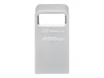 Kingston USB atmintukas 256GB DataTraveler Micro USB 3.2 Sidabrinis EU (DTMC3G2/256GB)
