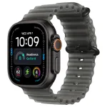 I&scaron;manusis laikrodis Apple Watch Ultra 4 GPS + Cellular, 49 mm, juodas titanas, pilka Ocean apyrankė (MJAY4QF/A)