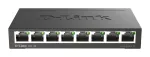 D-Link DGS-108 tinklo komutatorius nevaldomas L2 Gigabit Ethernet (10/100/1000) Desktopas Juoda