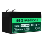 AGM akumuliatorius Green Cell 12 V 1,3 Ah, VRLA, Faston 187 (F1) (AGM41)