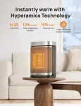 I&scaron;manusis keraminis termoventiliatorius Dreo 314S, 1500 W, Wi-Fi (DR-HSH004S)