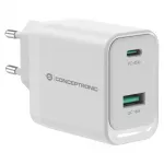 Conceptronic ALTHEA20W45 įkroviklis ne&scaron;iojamiems įrenginiams Universalus Baltas Kintamosios srovės Greitas