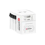 Universalus kelioninis adapteris Skross MUV USB AC65PD su USB-C kabeliu, 65 W (1.302976)