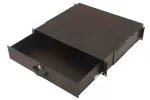 DIGITUS stalčius 2HE 483mm Juodas užrakinamas