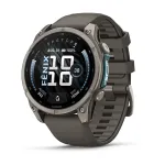 Sportinis i&scaron;manusis laikrodis Garmin Fenix 9, 47 mm, 1,4" AMOLED, titano pilkas (010-04762-01)