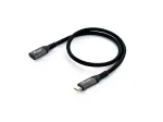 USB-C ilgintuvas Equip USB 3.2 Gen 2, K/L, 10 Gb/s, 4K, 0,5 m, juodas (128370)