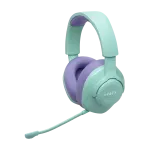 Belaidės žaidimų ausinės JBL Quantum 360 Wireless, 2,4 GHz ir Bluetooth, iki 22 val., žydros (JBLQTUM360CYN)