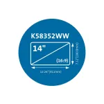 Privatumo filtras ne&scaron;iojamajam kompiuteriui Kensington MagPro, magnetinis, 14&Prime; 16:9 (K58352WW)