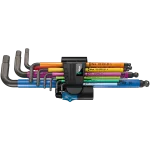&Scaron;e&scaron;iakampių raktų rinkinys Wera 950/9 Hex-Plus Multicolour HF 1, 1,5&ndash;10 mm, 9 vnt. (05022210001)