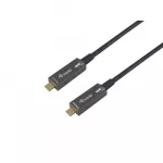 USB kabelis Equip USB-C3.2->C AOC 8K PD60W St/St 5.00m Juodas