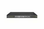 Komutatorius LevelOne GES-2128 valdomas L2 Gigabit Ethernet (10/100/1000) tinklo jungiklis Juodas