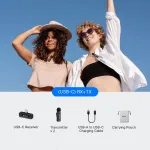 Belaidis mikrofonas BOYA BY-V20 (V2.0), USB-C imtuvas, du siųstuvai (BY-V20 V2.0)