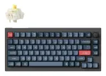 Belaidė mechaninė klaviatūra Keychron V1 Max RGB, Gateron Jupiter Banana, US, juoda