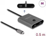 Delock USB 10 Gbps USB Type-C jungiklis 2 į 1 dvikryptis 8K