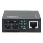 Optinis tinklo keitiklis LevelOne GVM-2001 1000 Mbit/s 850 nm daugiafunkcis Juodas