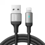 Joyroom USB - Lightning kabelis, 2.4A, 1.2m, Juodas