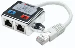 Intellinet 504195 kabelių lizdinio / ki&scaron;tukinio jungčių tipo keitiklis 2 x RJ45 RJ45 Sidabras, Balta