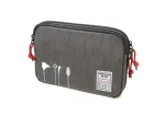 Kabelių organizatorė Troika Business Tech Pouch 2, pilka/antracito, 23,5 x 17 x 3,5 cm (BBG64/GY)