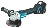 Akumuliatorinis kampinis &scaron;lifuoklis Makita DGA504RTJ LXT 18 V, 125 mm, 2 &times; 5,0 Ah, Makpac (DGA504RTJ)