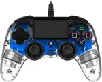 Žaidimų pultelis Nacon Wired Illuminated Compact Controller PS4, laidinis, permatomas mėlynas (PS4OFCPADCLBLUE)