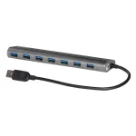 Įkrovimo USB &scaron;akotuvas i-tec Metal Charging HUB 7, su maitinimo bloku (U3HUB778)