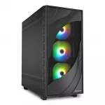 Korpusas Sharkoon Rebel C80M RGB Juodas