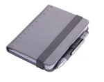 Užra&scaron;ų knygutė su tu&scaron;inuku Troika Lilipad + Liliput Tool Pen, A7, pilka (NPP25/GY)
