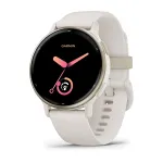 I&scaron;manusis laikrodis Garmin v&iacute;voactive 5, 42 mm, kreminio aukso apvadas, dramblio kaulo spalvos korpusas ir dirželis (010-02862-11)
