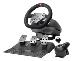 Žaidimų vairas su pedalais ir pavarų svirtimi Mars Gaming MWHRSX, Force Feedback, PC, PlayStation ir Xbox, juodas
