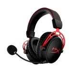 Belaidės žaidimų ausinės HyperX Cloud Alpha Wireless, juodos su raudona