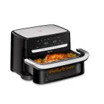 Dviejų zonų kar&scaron;to oro gruzdintuvė Tefal Dual Easy Fry Flex, 9 l (EY9228E0)