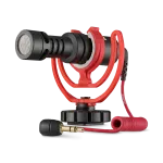 Kameros mikrofonas R&Oslash;DE VideoMicro, kardioidinis, su Rycote laikikliu (VideoMicro) (VMICRO)