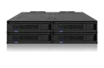 Keičiamų diskų rėmas Icy Dock ExpressCage MB324V4P-B, 4 x U.2/U.3 NVMe, PCIe 4.0 (MB324V4P-B)