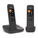 Gigaset C575A Duo fiksuoto ry&scaron;io telefonas Juodas