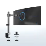 Stalinis monitoriaus laikiklis VIVO STAND-V001, 1 petys, iki 38", VESA 75/100, juoda (STAND-V001)