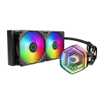 Skysčio au&scaron;inimo sistema procesoriui Cooler Master MasterLiquid 240 Atmos, 240 mm, ARGB, juoda (MLX-D24M-A25PZ-R1)