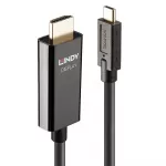USB kabelis Lindy USB-C - HDMI 5 m Juodas (43315)