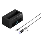 HDD/SSD ir M.2 NVMe dokas Icy Box Spade Dock 1123, USB 3.2 Gen 2 Type-C, juodas (IB-1123M-CU31)