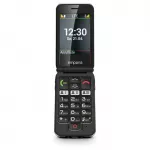 Emporia emporiaJOY (V228), LTE/4G, (V3), lanksčiasis telefonas su dideliais mygtukais, Juodas