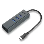 USB-C &scaron;akotuvas i-tec Metal, 3x USB 3.0, Gigabit Ethernet (C31METALG3HUB)