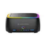 Conceptronic Kietojo disko dėklas 2.5/3.5"HDD/SSD 2xUSB-A Juoda