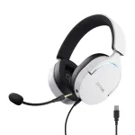 Žaidimų ausinės Trust GXT 490W Fayzo, USB, 7.1 erdvinis garsas, baltos (25302)