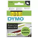 DYMO D1 spausdinimo juosta 45808 19mmx7.0m Juoda->Geltona