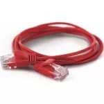 Wantec Komutacinis kabelis UTP CAT6a d=2,8mm 25,00m Raudona
