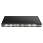 D-Link Perjungiklis DGS-1250-52XMP 48GE PoE+ 4SFP+